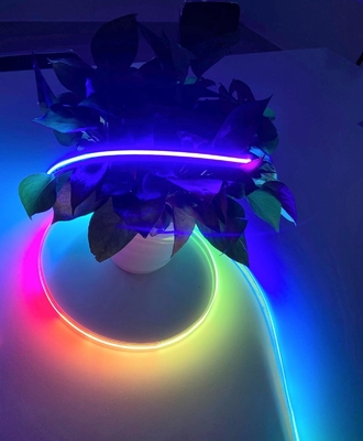 IP65 que o pixel flexível Rgb da ESPIGA conduziu o silicone da tira Sleeved 27w/m