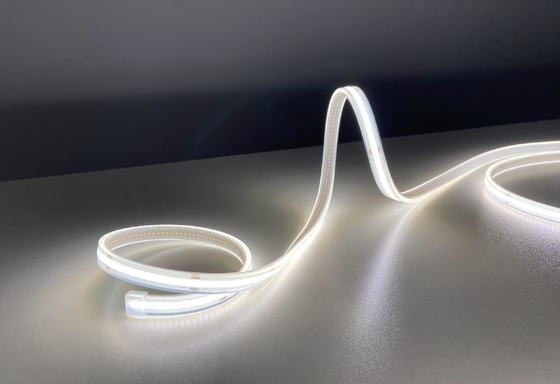 Luz de tira flexível 24V do diodo emissor de luz da ESPIGA da prova da água da extrusão do silicone