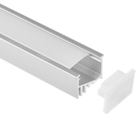 Extrusões conduzidas de alumínio Dobro-anodizadas da tira 21x12.5mm RoHS