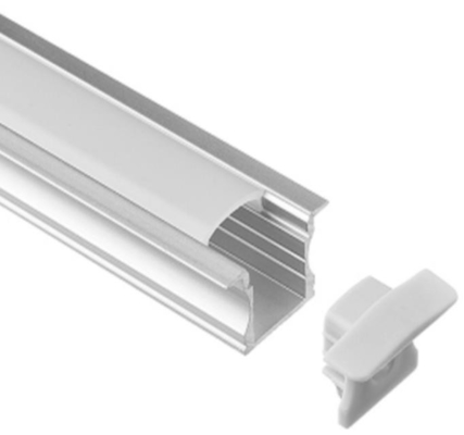 Perfil de alumínio Recessed 25 x 14.5mm RoHS da luz do diodo emissor de luz da montagem