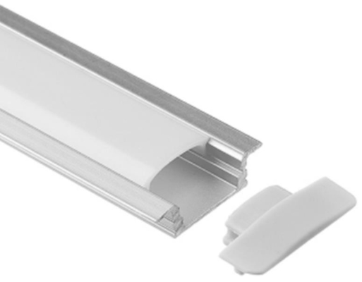 Aviação do canal de luz da fita do diodo emissor de luz 6063 OEM de alumínio de 17,3 x de 7mm